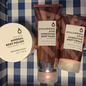 BATH & BODY WORKS HYALURONIC ACID ROSE WATER SET